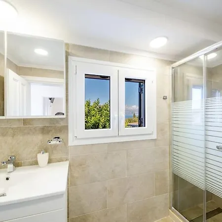 Family Villa Portes With Panoramic View! Pithos Exterior foto